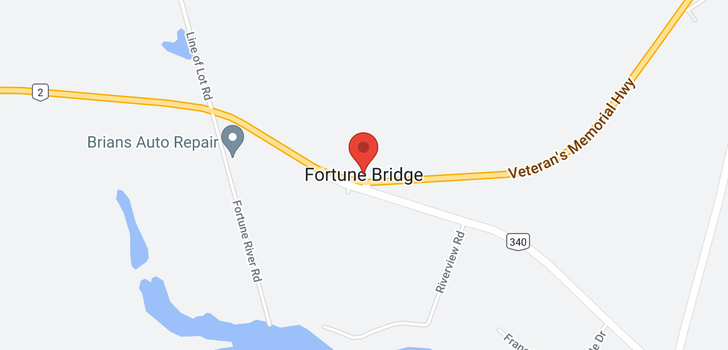 map of 246 & 250 Fortune Wharf Road